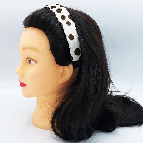 EURO Stile Headband brown-white 27069